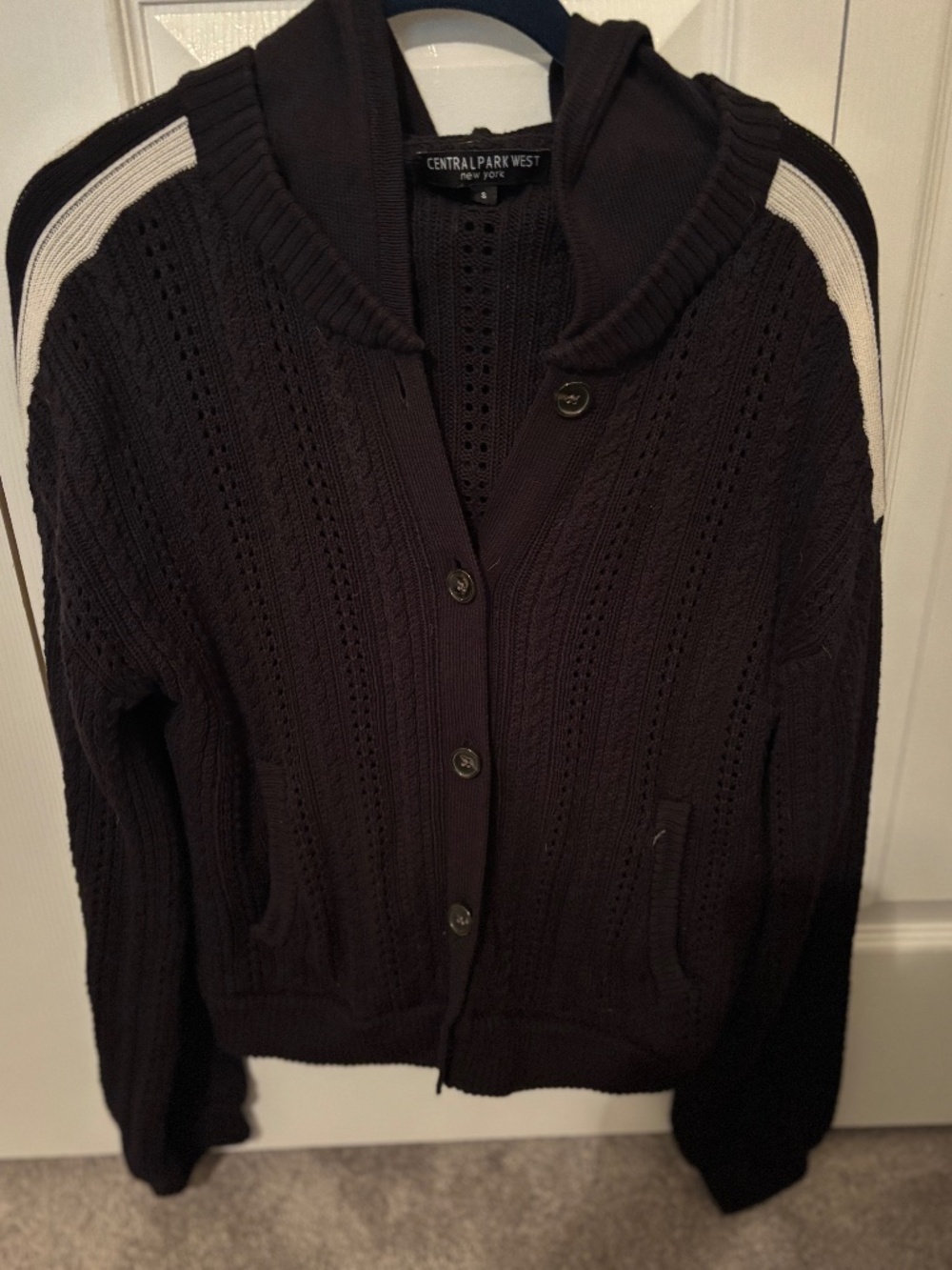 Central Park West Hooded Sweater Cardigan